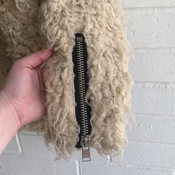 UNIF X UO Furry Moto Coat - Picture 7 of 8